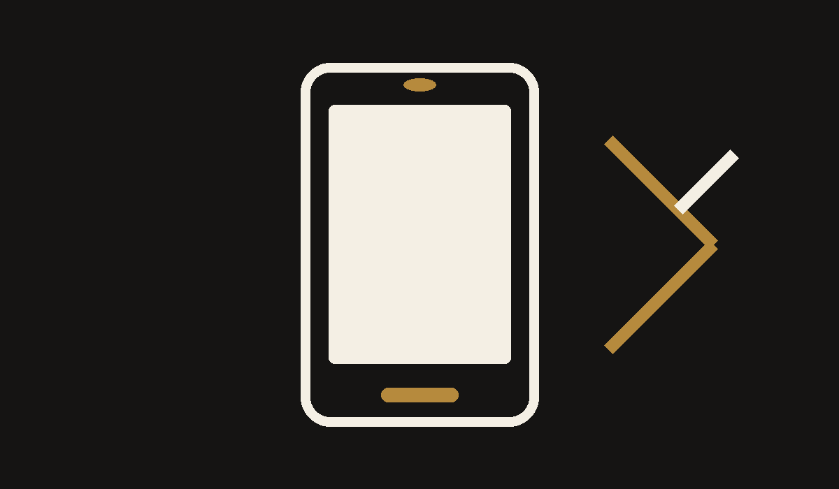 Illustratie van een smartphone voor de homepage van Reparatie op Locatie.